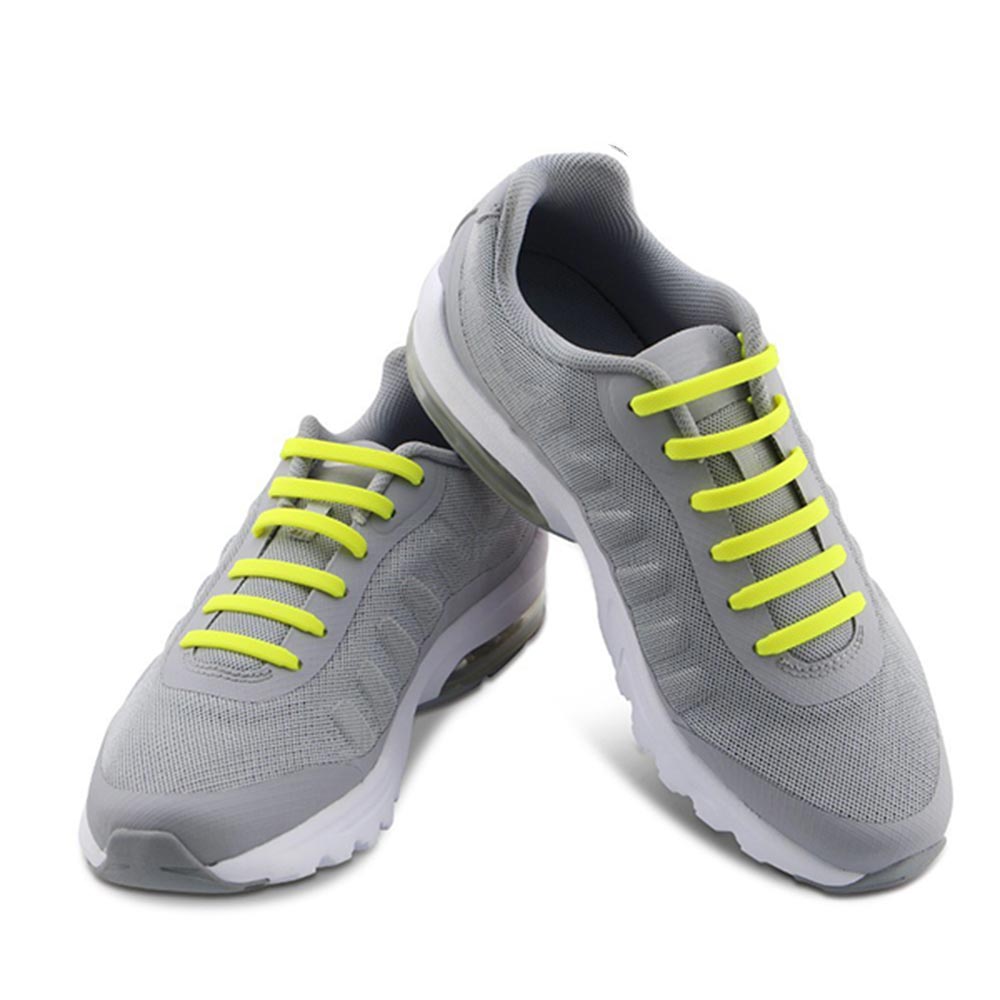 Casual Elastic Silicone No-Tie Shoelaces Yellow