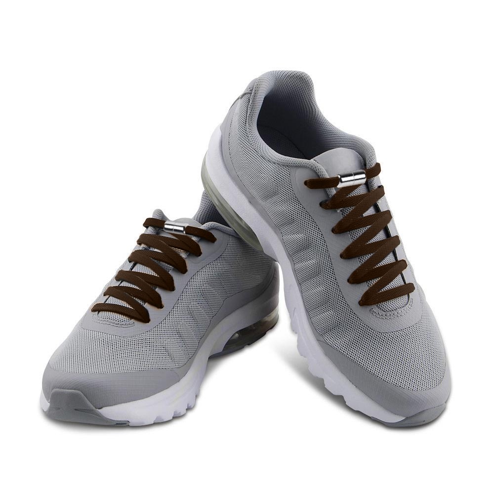 Casual Elastic Lock No-Tie Shoelaces Brown