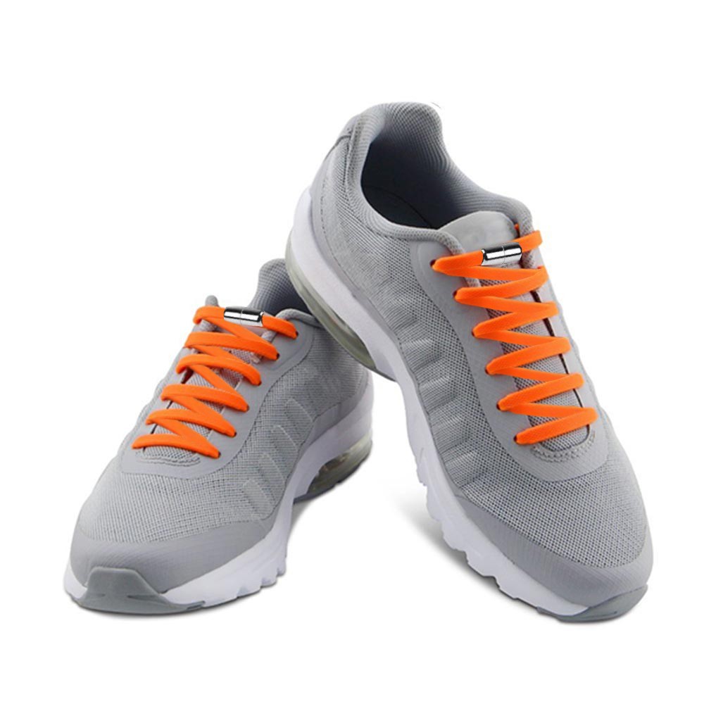Casual Elastic Lock No-Tie Shoelaces Orange