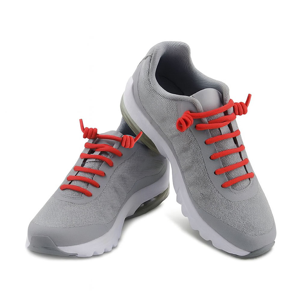 Elastic Curly Spring Spiral No-Tie Shoelaces Red