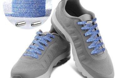 Casual Elastic Lock No-Tie Shoelaces Glitter Blue