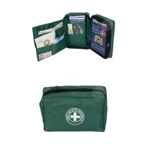 First Aid Kit 22 Pieces Travel Green