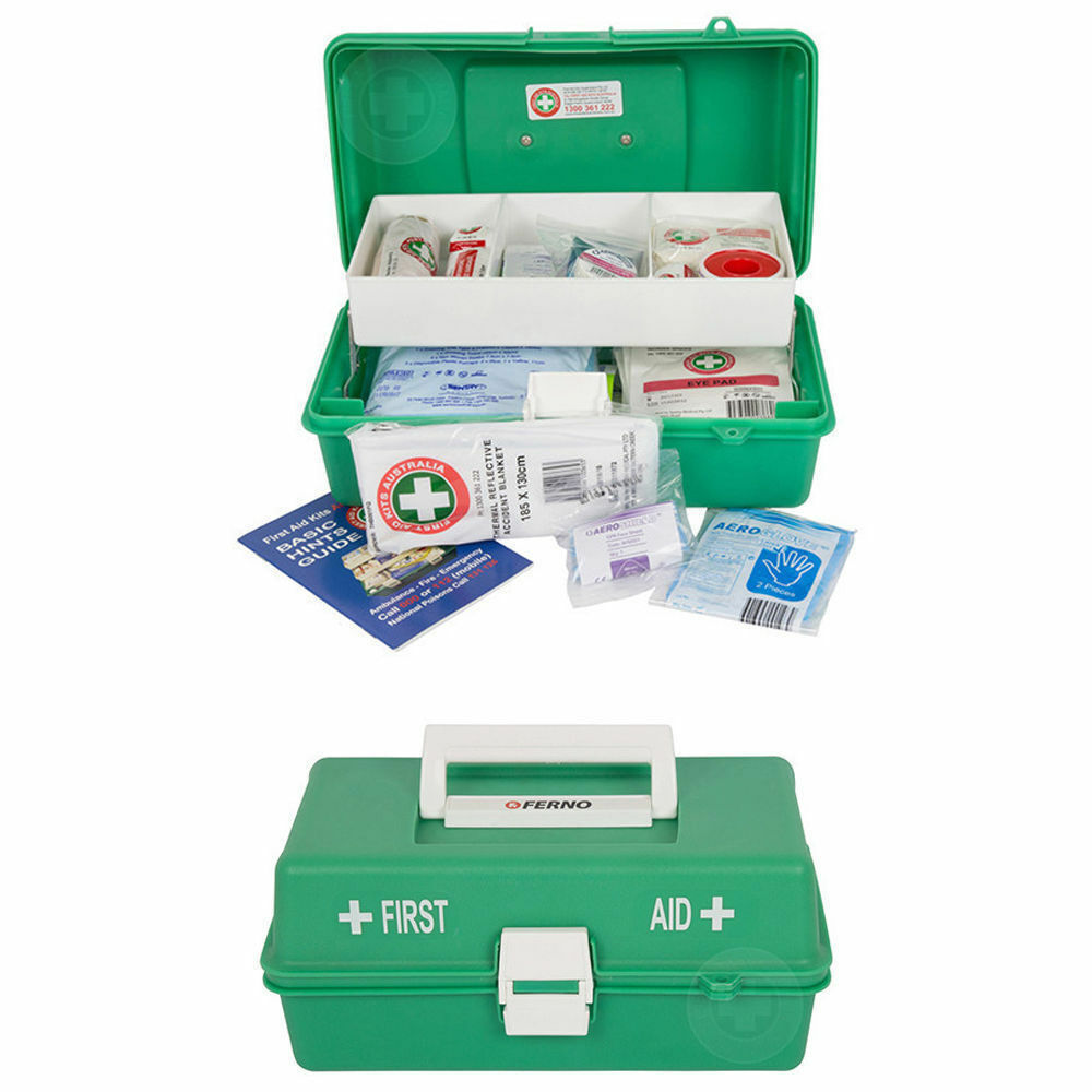 First Aid Kit 38 Pieces Essentials Work & Home Case