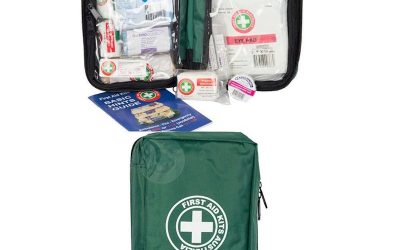 First Aid Kit 40 Pieces Essential Green