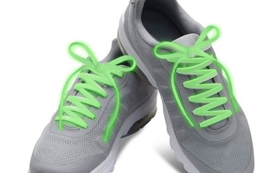 Nylon Light Up LED Shoelaces Green