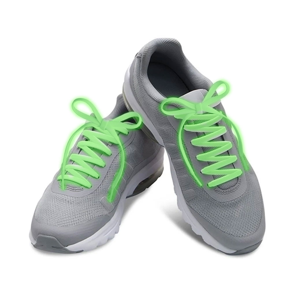 Nylon Light Up LED Shoelaces Green