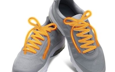 Nylon Light Up LED Shoelaces Orange