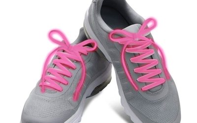 Nylon Light Up LED Shoelaces Pink