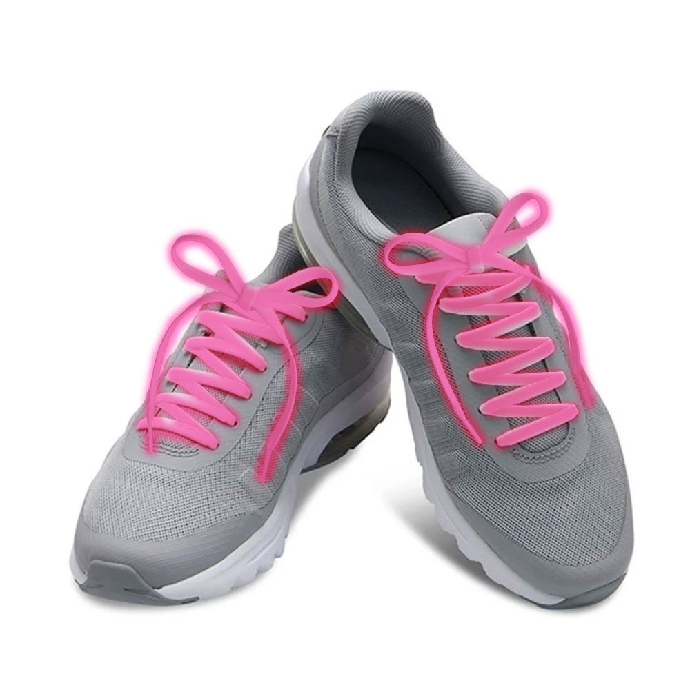 Nylon Light Up LED Shoelaces Pink