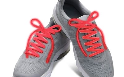 Nylon Light Up LED Shoelaces Red