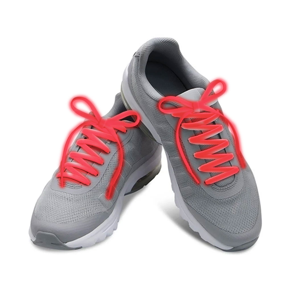 Nylon Light Up LED Shoelaces Red