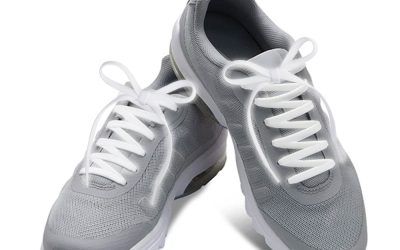 Nylon Light Up LED Shoelaces White