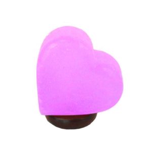 USB Colour Changing Himalayan Salt Lamp Heart