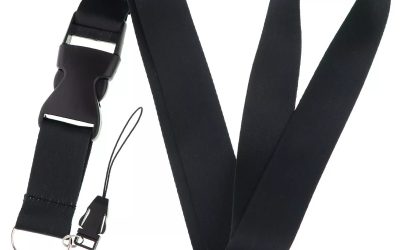 Lanyard Polyester Cruise Travel ID Black