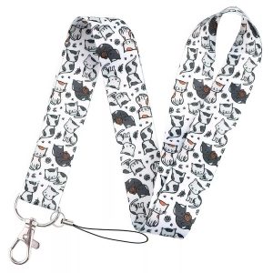 Lanyard Polyester Cruise Travel ID Cats