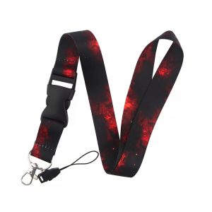 Lanyard Polyester Cruise Travel ID Galaxy Red