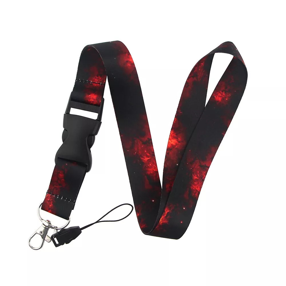 Lanyard Polyester Cruise Travel ID Galaxy Red
