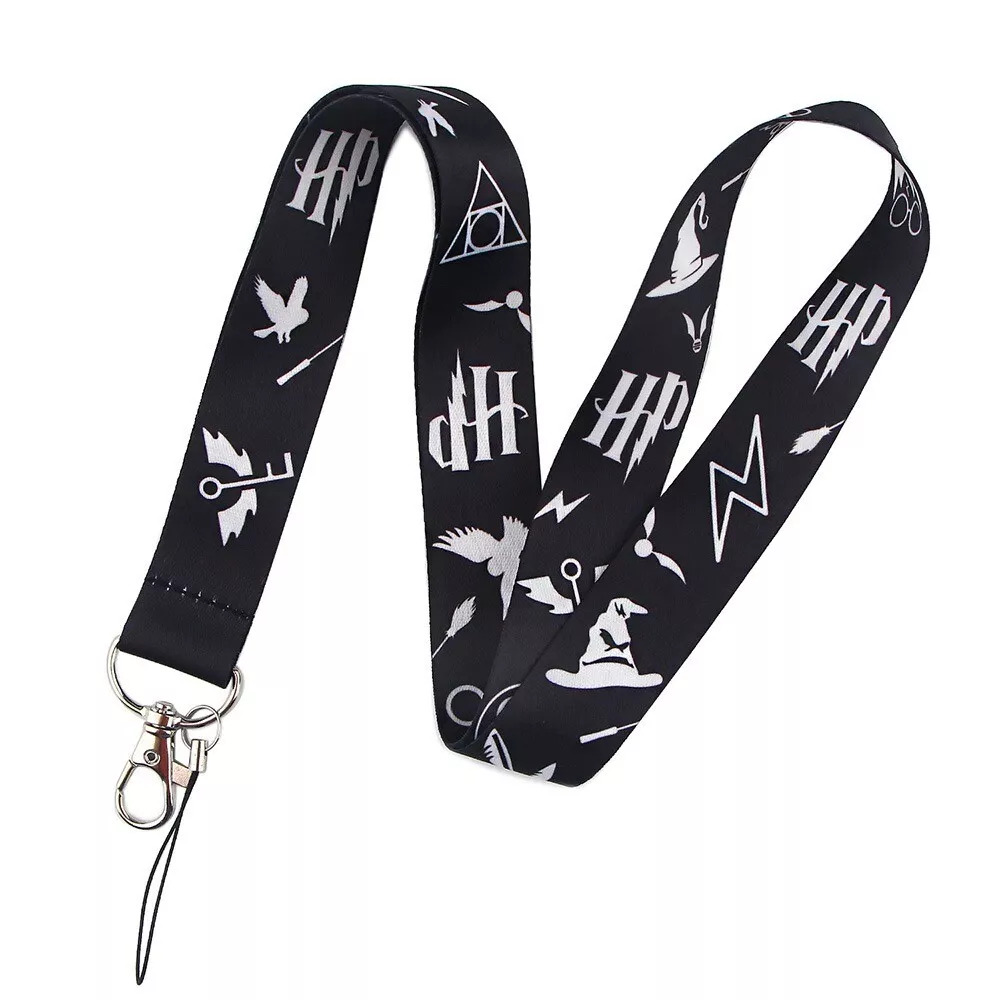 Lanyard Polyester Cruise Travel ID Harry Potter Black